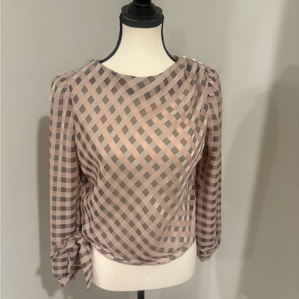 You Babes Vintage Plaid Women’s Blouse, Size M